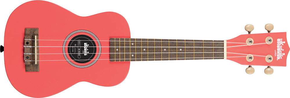 Kala UK-RAZDAZ - "Solid Color" - Razzle Dazzle soprano ukulele - medium pink - w/bag