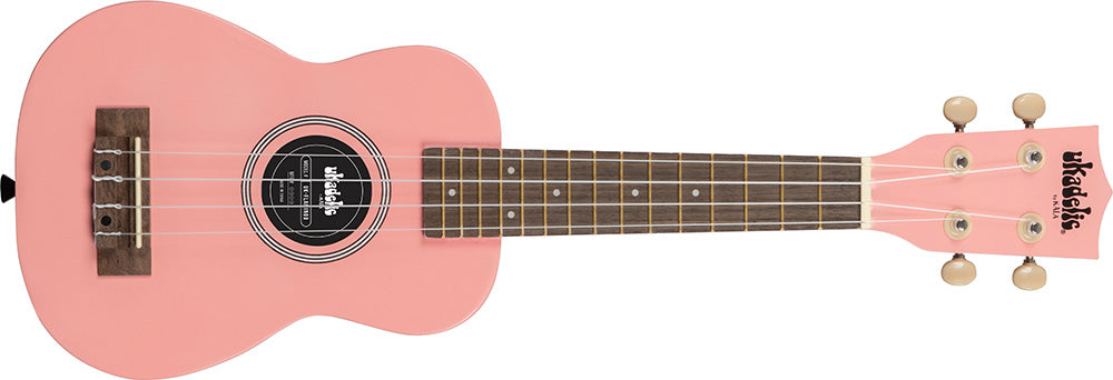 Kala UK-FLAMINGO - "Solid Color" - Flamingo Soprano Ukulele - Light Pink - w/Bag