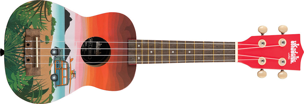 Kala UK-SURFARI - "Graphic Top" - Surfari soprano ukulele - w/bag