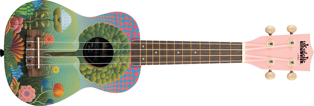 Kala UK-UKETOPIA - ''Graphic Top'' - Uketopia soprano ukulele - w/bag