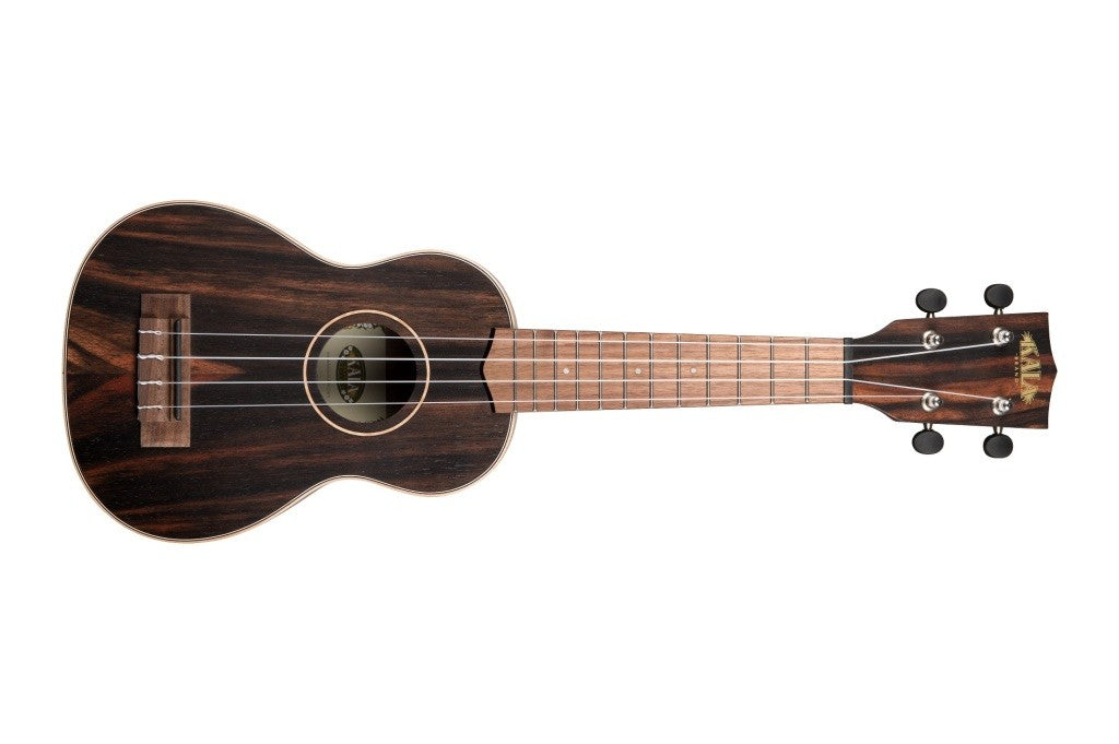 Kala KA-EBY-S - ''Striped Ebony'' - ukulele soprano - c/borsa