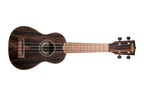 Kala KA-EBY-S - ''Striped Ebony'' - ukulele soprano - c/borsa