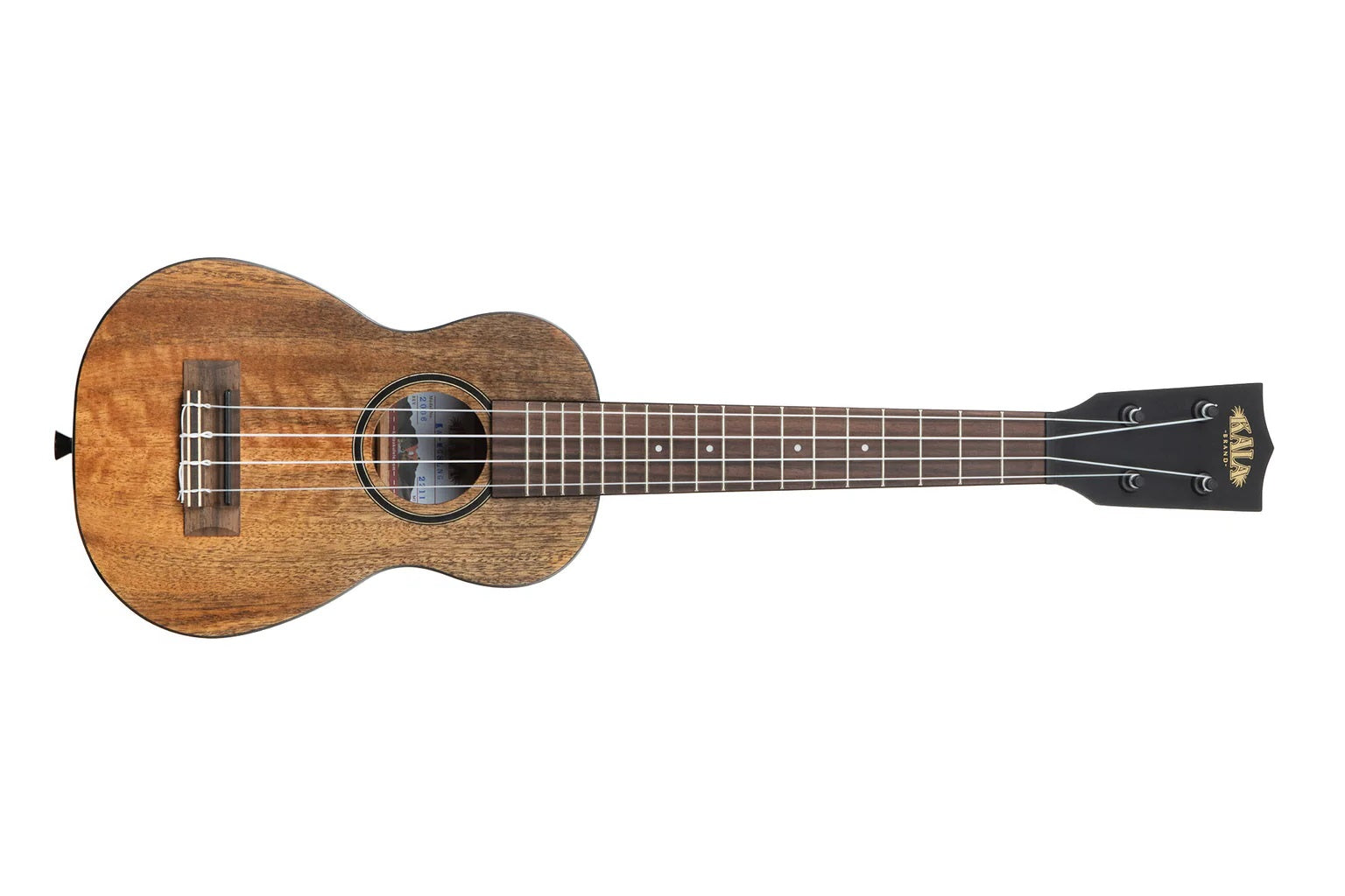 Kala KA-CM-SLN - ''Curly Mango'' - ukulele soprano ''long neck'' - c/borsa