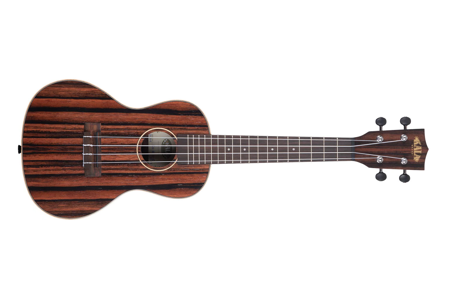 Kala KA-EBY-C - ''Striped Ebony'' - ukulele concerto - c/borsa