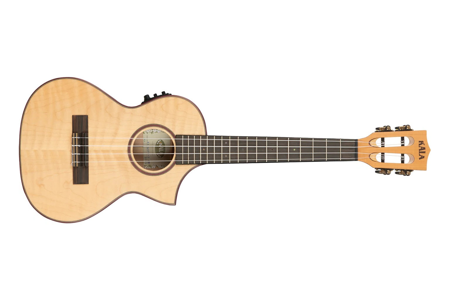 Kala KA-ASFM-T-CE - ''All Solid Flame Maple'' - ukulele tenore elettrificato - c/borsa