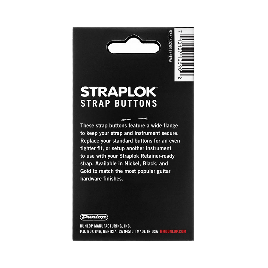 Dunlop 2PSLS031N Straplok Dual Button Nickel