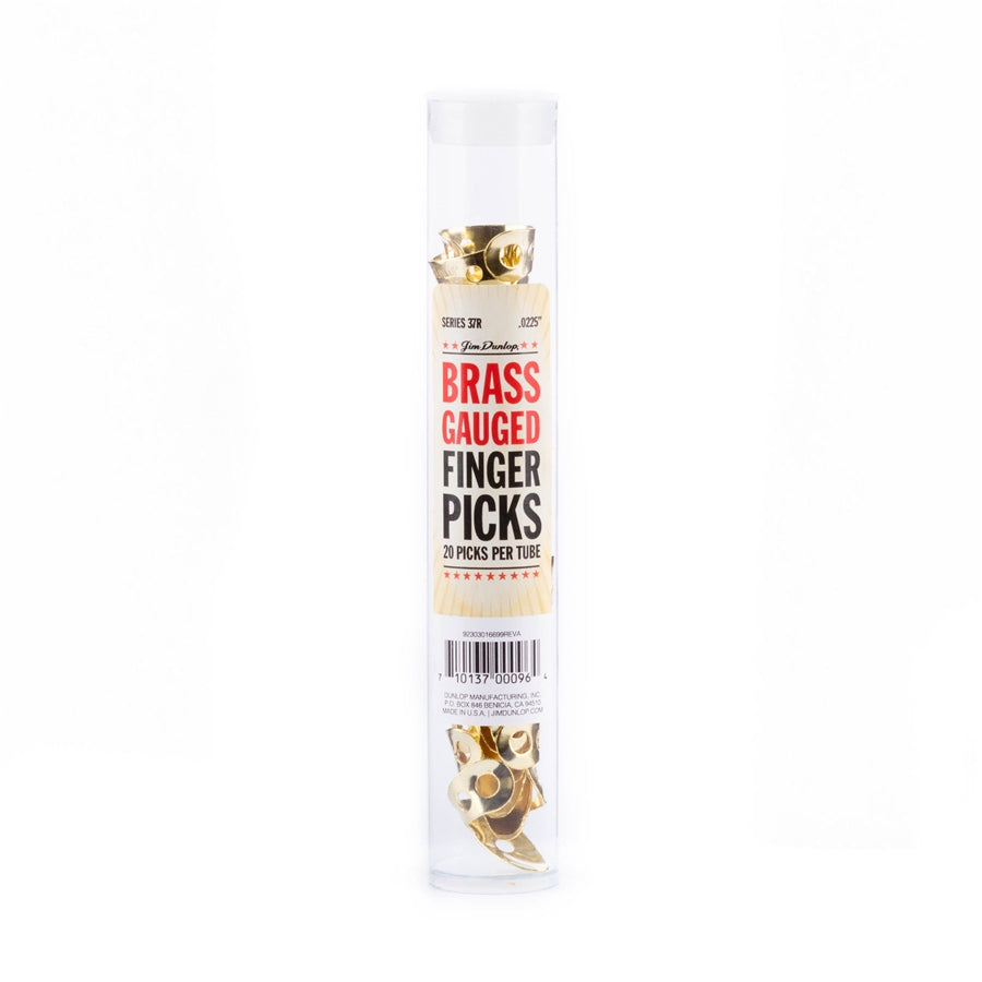 Dunlop 37R BRASS FINGER .0225 - TUBO 20 PLETTRI