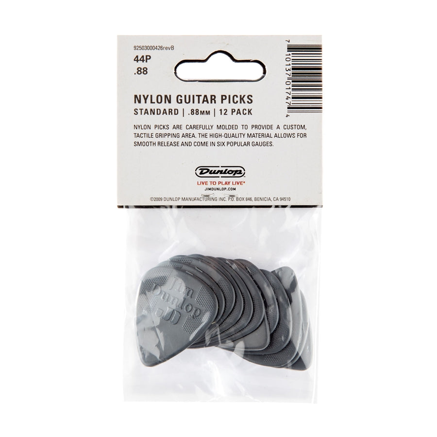 Dunlop 44P.88 Nylon Standard DarkGrey .88mm