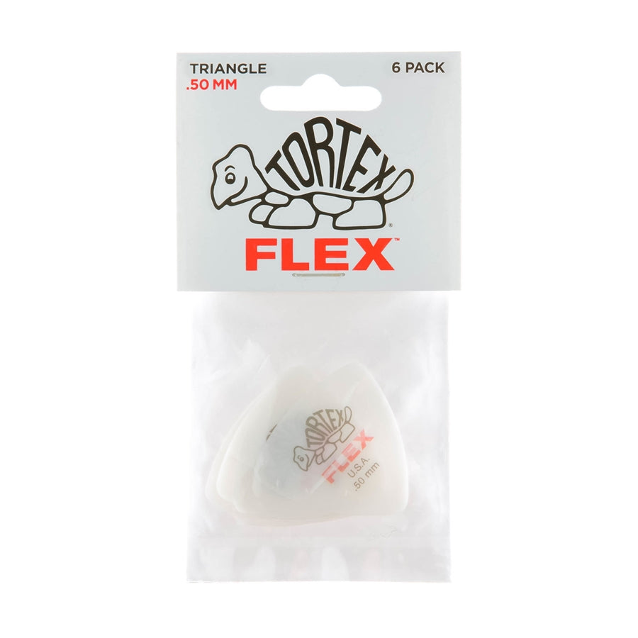 Dunlop 456P.50 Tortex Flex Triangle .50 mm Pack/6