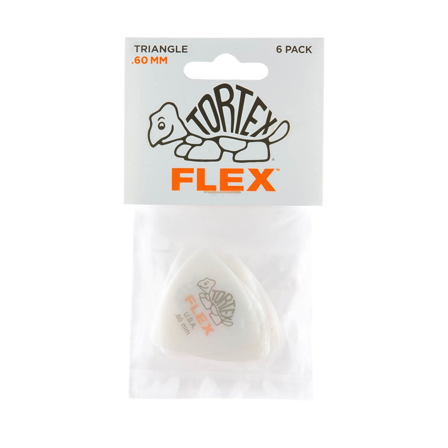 Dunlop 456P.60 Tortex Flex Triangle .60 mm Pack/6