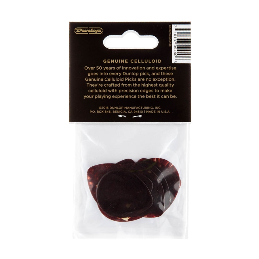 Dunlop 485P-05TH Celluloid Teardrop, Shell Thin Player's Pack/12