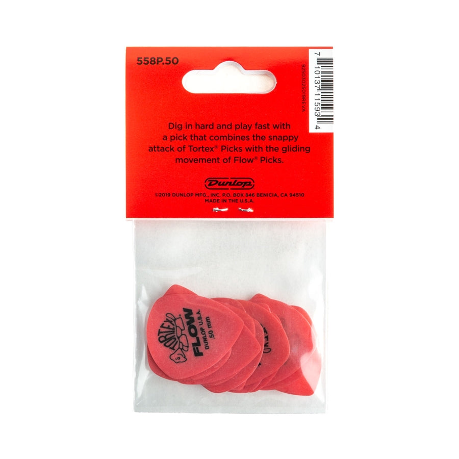 Dunlop 558P050 Tortex Flow Standard .50 mm Player's Pack/12