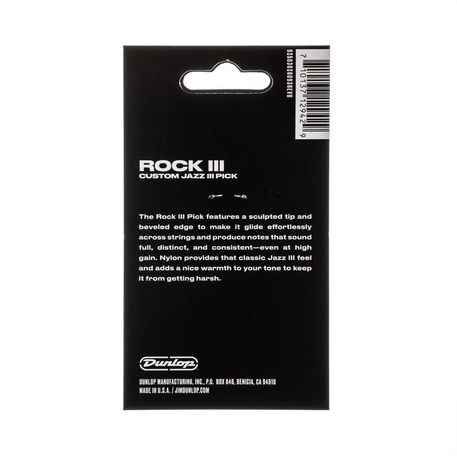 Dunlop 570P138 Rock III Custom Jazz III Pick 6pc