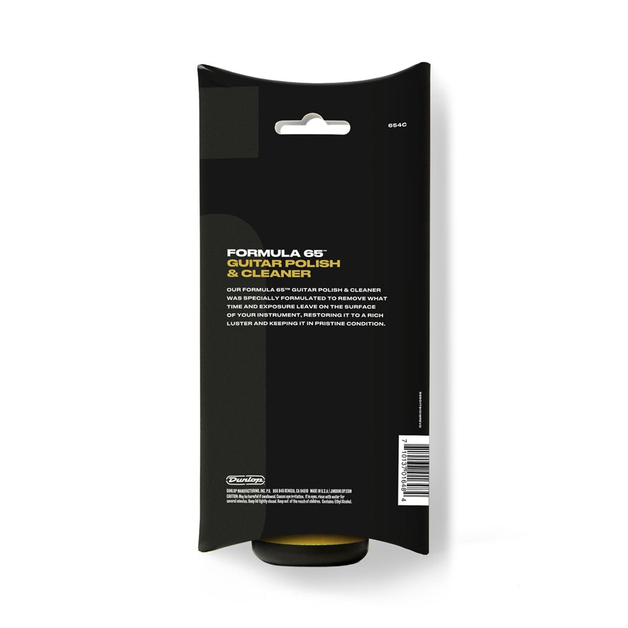 Dunlop 654C Formula 65 Guitar Polish & Cleaner con panno