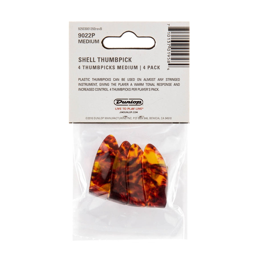 Dunlop 9022P THUMB MEDIUM - PLAYER'S PACK 4 PICKS