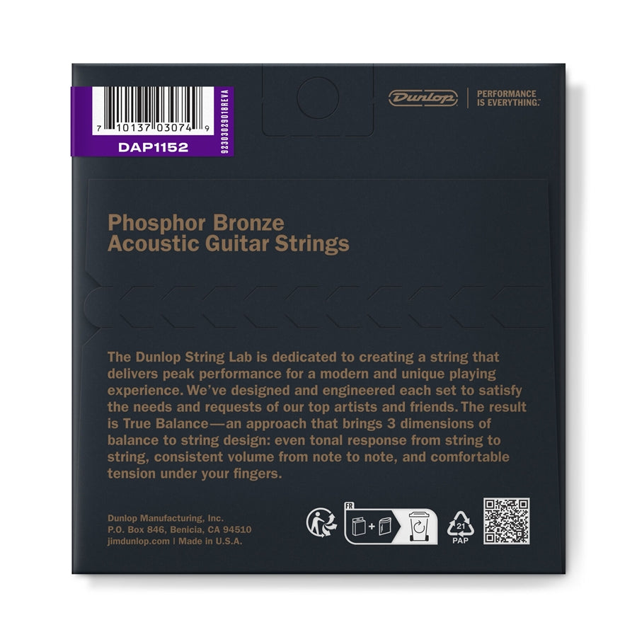 Dunlop DAP1152 Acoustic Phosphor Bronze, Medium Light Set/6