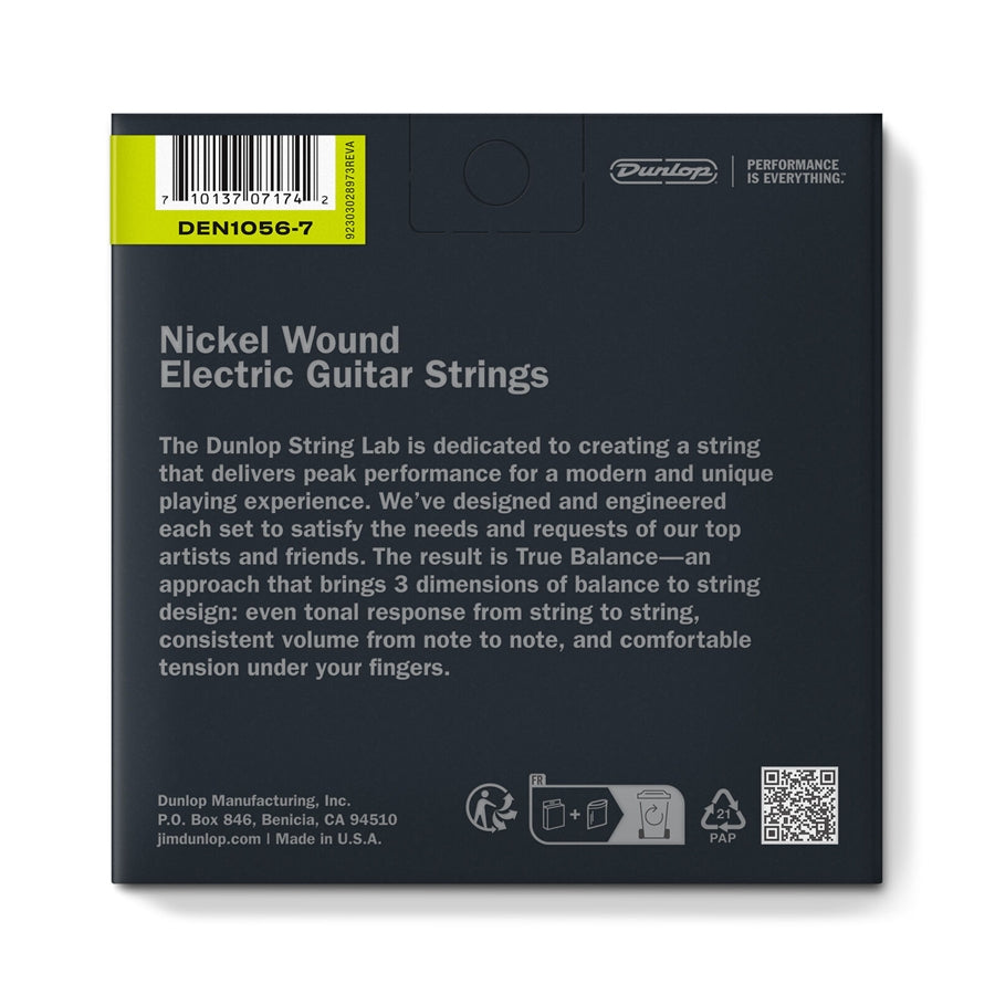 Dunlop DEN1056 Nickel Plated Steel, Medium, Set/7