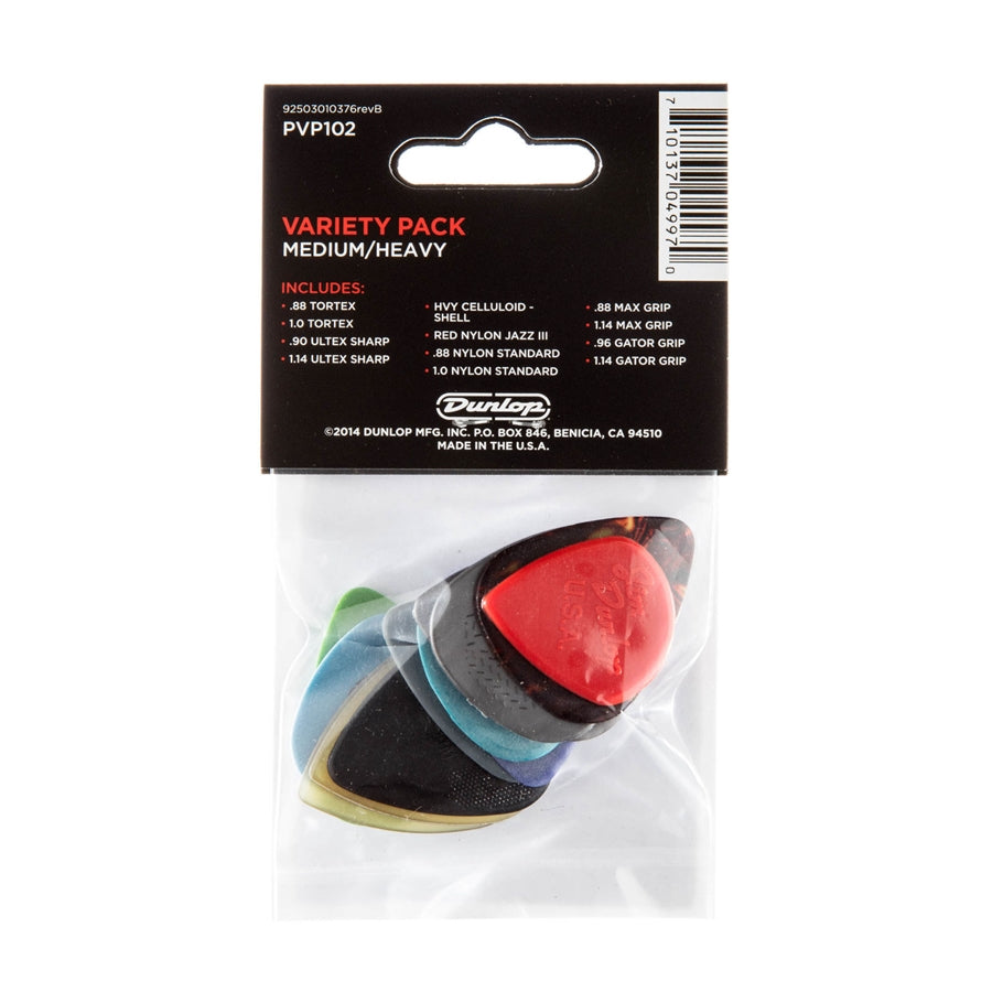 Dunlop PVP102 MED/HEAVY Variety Pack (busta da 12 plettri)