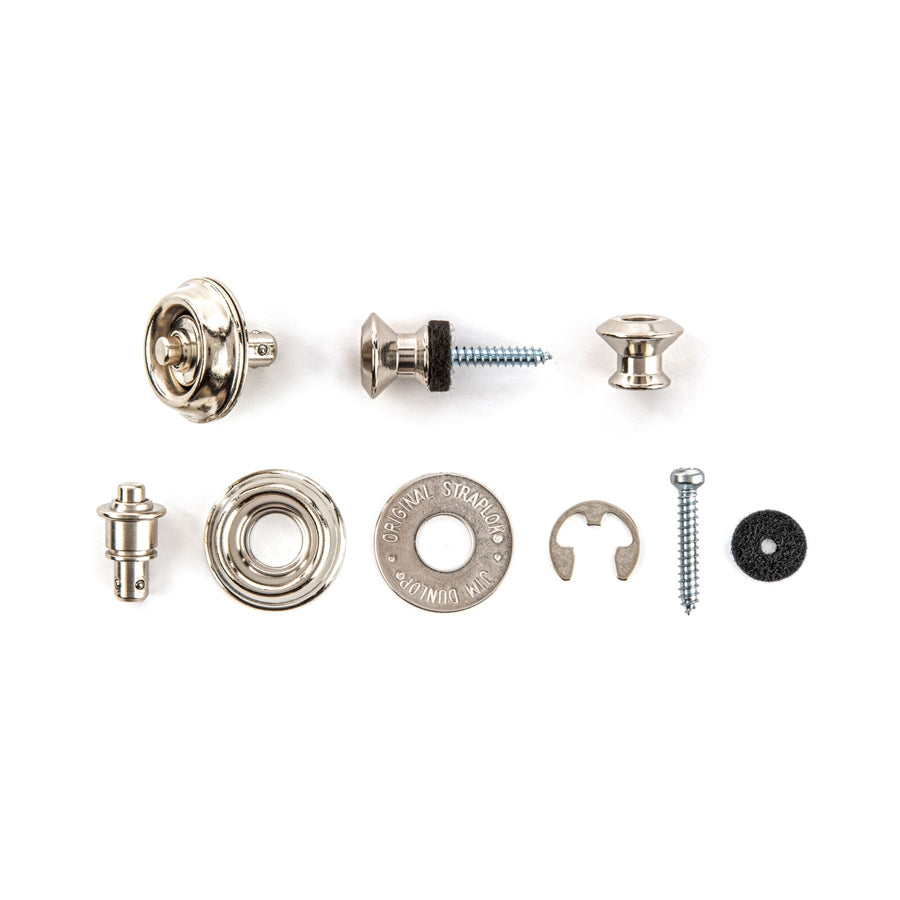 Dunlop SLS1031N Straplok Dual Design Strap Retainer System, Nickel