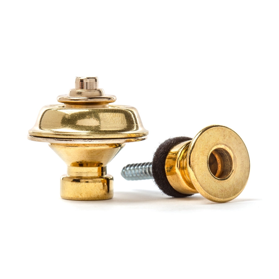 Dunlop SLS1502BR Straplok Traditional Strap Retainer System, Brass