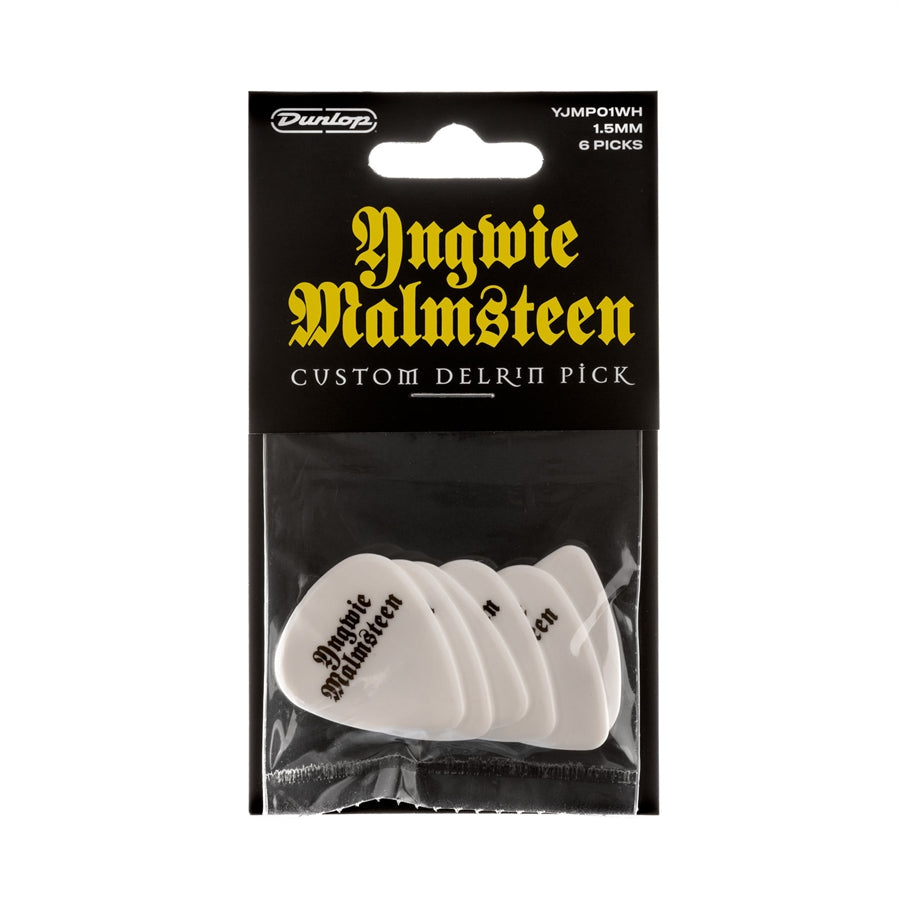 Dunlop YJMP01WH Malmsteen Custom Delrin Pick 1.5mm 6pc