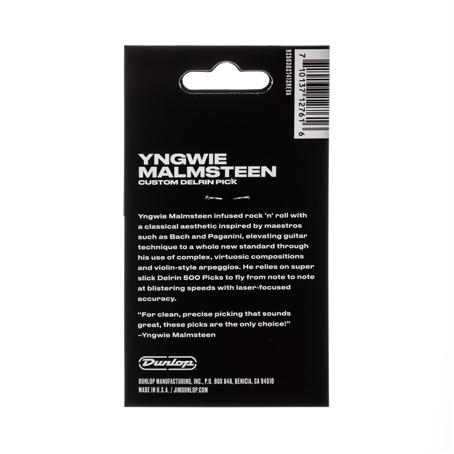 Dunlop YJMP01WH Malmsteen Custom Delrin Pick 1.5mm 6pc