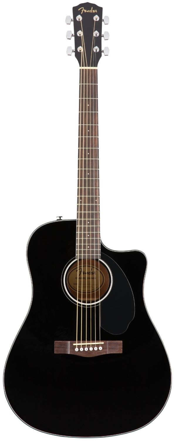 Fender Cd60Sce Dreadnought Black Walnut Chitarra Acustica Elettrificata