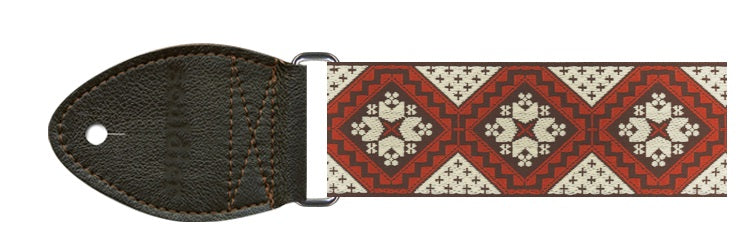 Souldier Rustic Brown Orange Guitar Strap