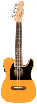 Fender Fullerton Tele Uke Concert Ukulele Butterscotch Blonde