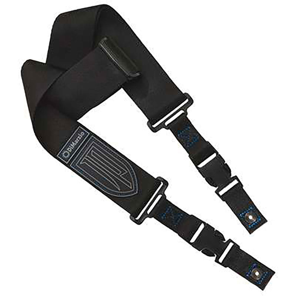 DiMarzio DD2200JP-BKBL J. Petrucci Signature - ClipLock - nero con cuciture BLU