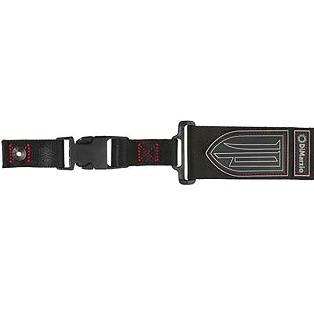 DiMarzio DD2200JP-BKRD J. Petrucci Signature - ClipLock - nero con cuciture ROSSE