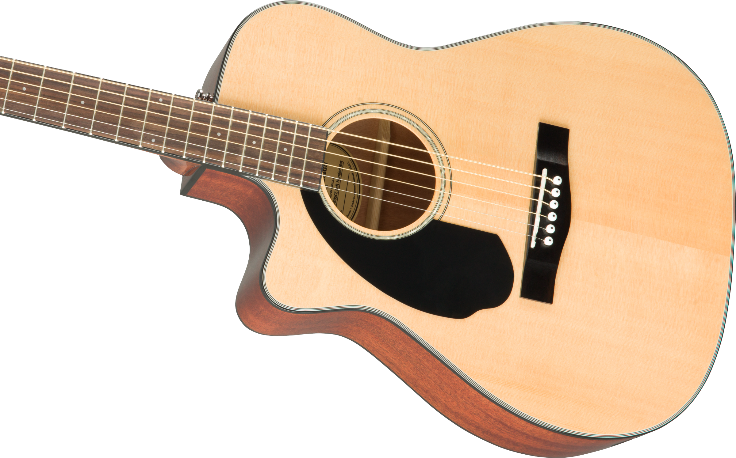 Fender Cc-60Sce Natural Left Hand Chitarra Acustica Elettrificata Mancina