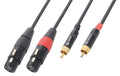 CX68-1 Cable 2xXLR F-2xRCA M 1.5m