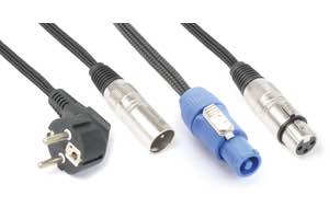 CX08-15 Shuko/XLR M-PwcA/XLR F15m