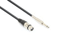 CX314-1 Cable XLR F-6.3 Mono 1,5m