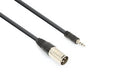 CX318-05 Cable XLR M-3.5 St. 0.5m