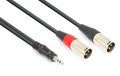 CX322-1 Cable 2xXLR M- 3.5 St. 1.5m