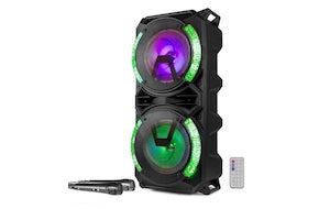 LIVE280 KaraokeStation 2x8BT Batt/2mic