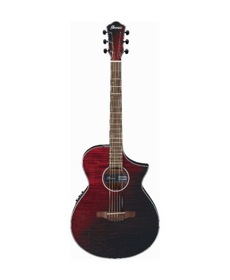 Ibanez Aewc32Fmrsf Red Sunset Fade Chitarra Acustica