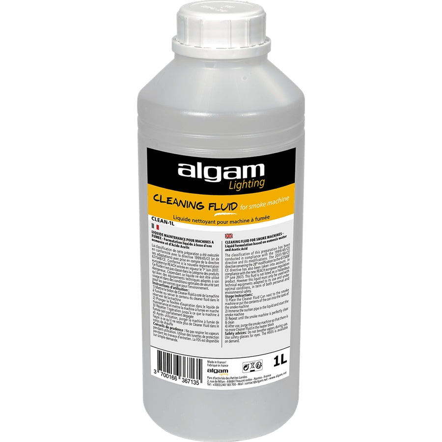 Algam Lighting CLEAN-1L Liquido di Pulizia per Macchine del Fumo 1L