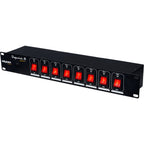 Algam Lighting DISPATCH-8 Multipresa 8 Posti da Rack con Interruttori Individuali