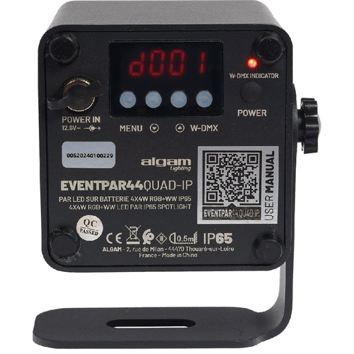 Algam Lighting EVENTPAR44-QUAD-IP Par Led 4x4W IP65 a Batteria