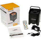 Algam Lighting EVENTPAR612-HEX-IP 6x12W RGBWA-UV IP65 a Batteria