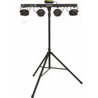Algam Lighting FLORIDABAR-II Kit su Treppiede Par + Derby + Strobo + Laser con Telecomando IR