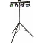 Algam Lighting FLORIDABAR-II Kit su Treppiede Par + Derby + Strobo + Laser con Telecomando IR