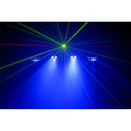 Algam Lighting FLORIDABAR-II Kit su Treppiede Par + Derby + Strobo + Laser con Telecomando IR