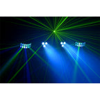 Algam Lighting FLORIDABAR-II Kit su Treppiede Par + Derby + Strobo + Laser con Telecomando IR