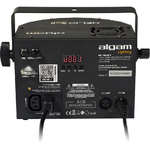 Algam Lighting HELIOS-II Proiettore Led 2 in 1 Derby + Strobo
