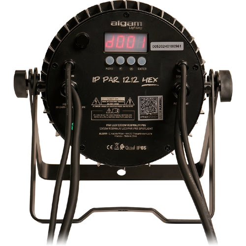 Algam Lighting IP-PAR-1212-HEX Par Led 12x12W RGBWA+UV IP65