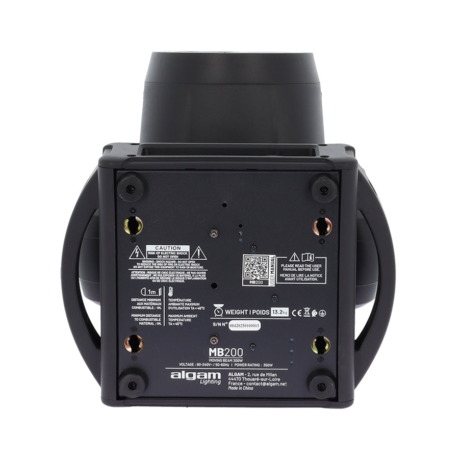 Algam Lighting MB200 Beam Testa Mobile 200W + Ring RGB